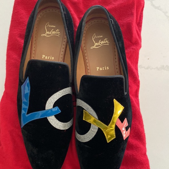 Very good condition louboutin slip on. Protected bottom.